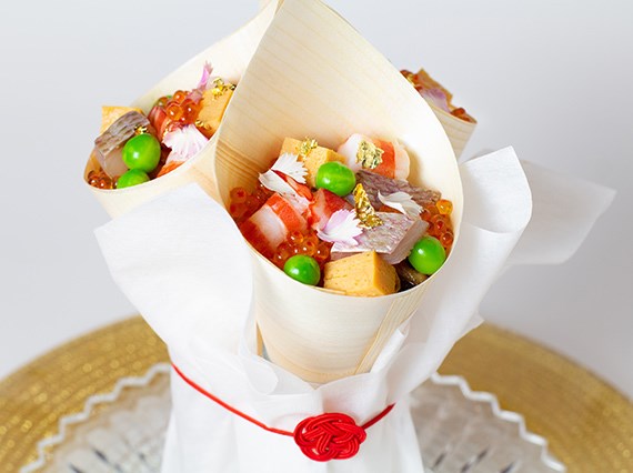 お祝い　オプション　寿司ブーケ　ホテル　大阪