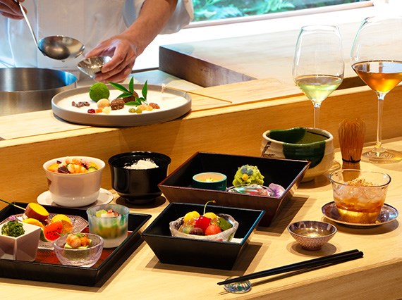 アフタヌーンティー　ホテル　大阪　日本料理　茶道　抹茶
